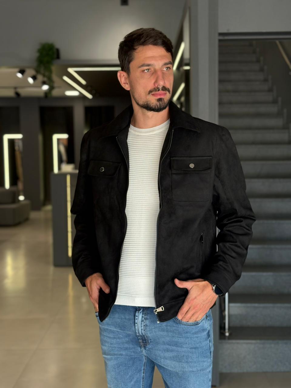 Jaqueta Overshirt Ziper Treviso Hellik