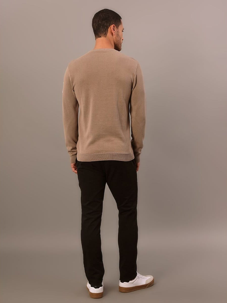Sueter Tricot Algodão Jacquard CK Calvin Klein