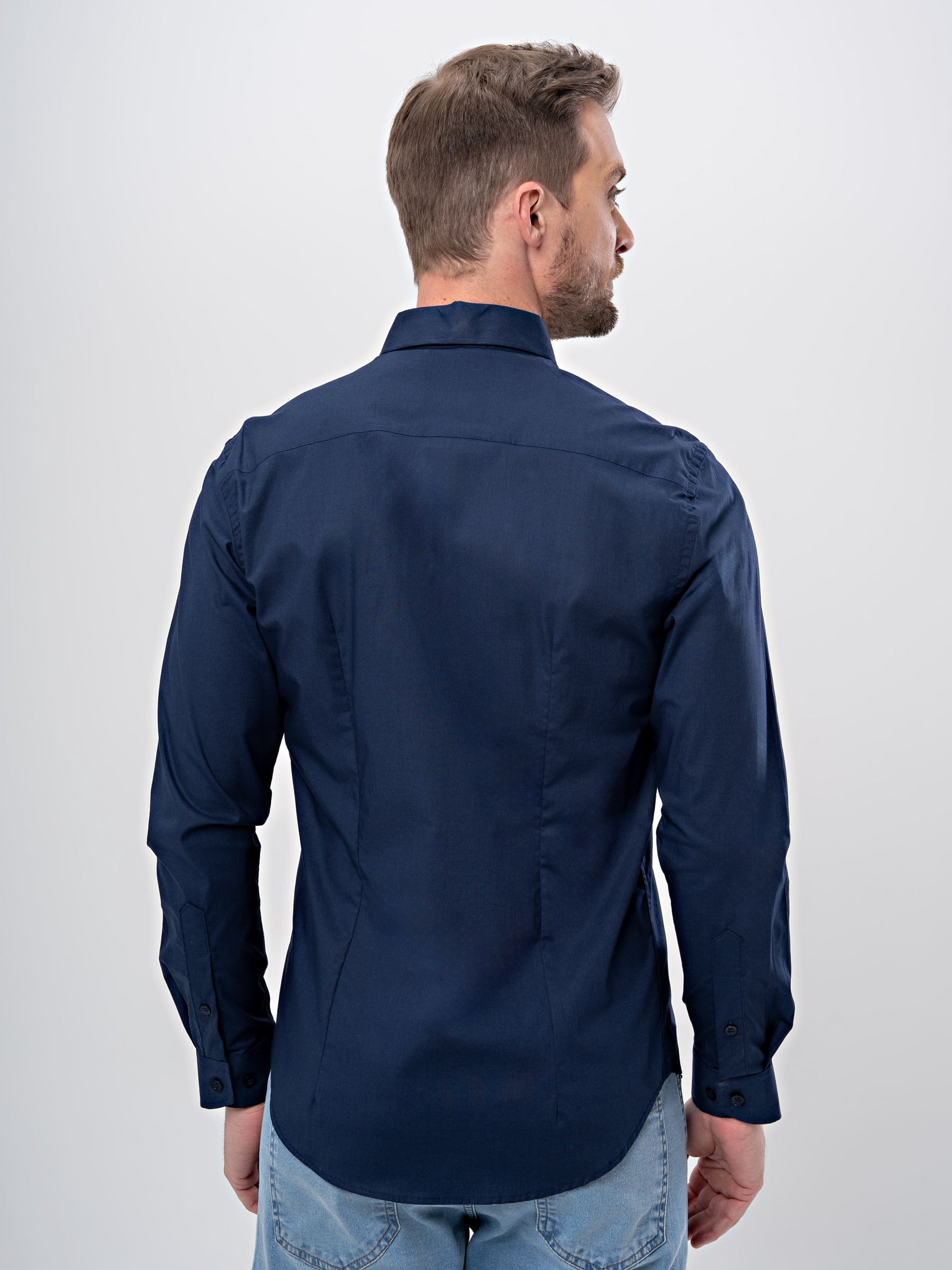 Camisa Social Super Slim Enzo Milano Marinho