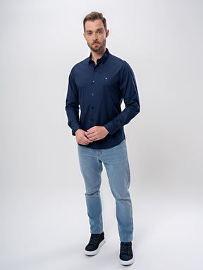 Camisa Social Super Slim Enzo Milano Marinho