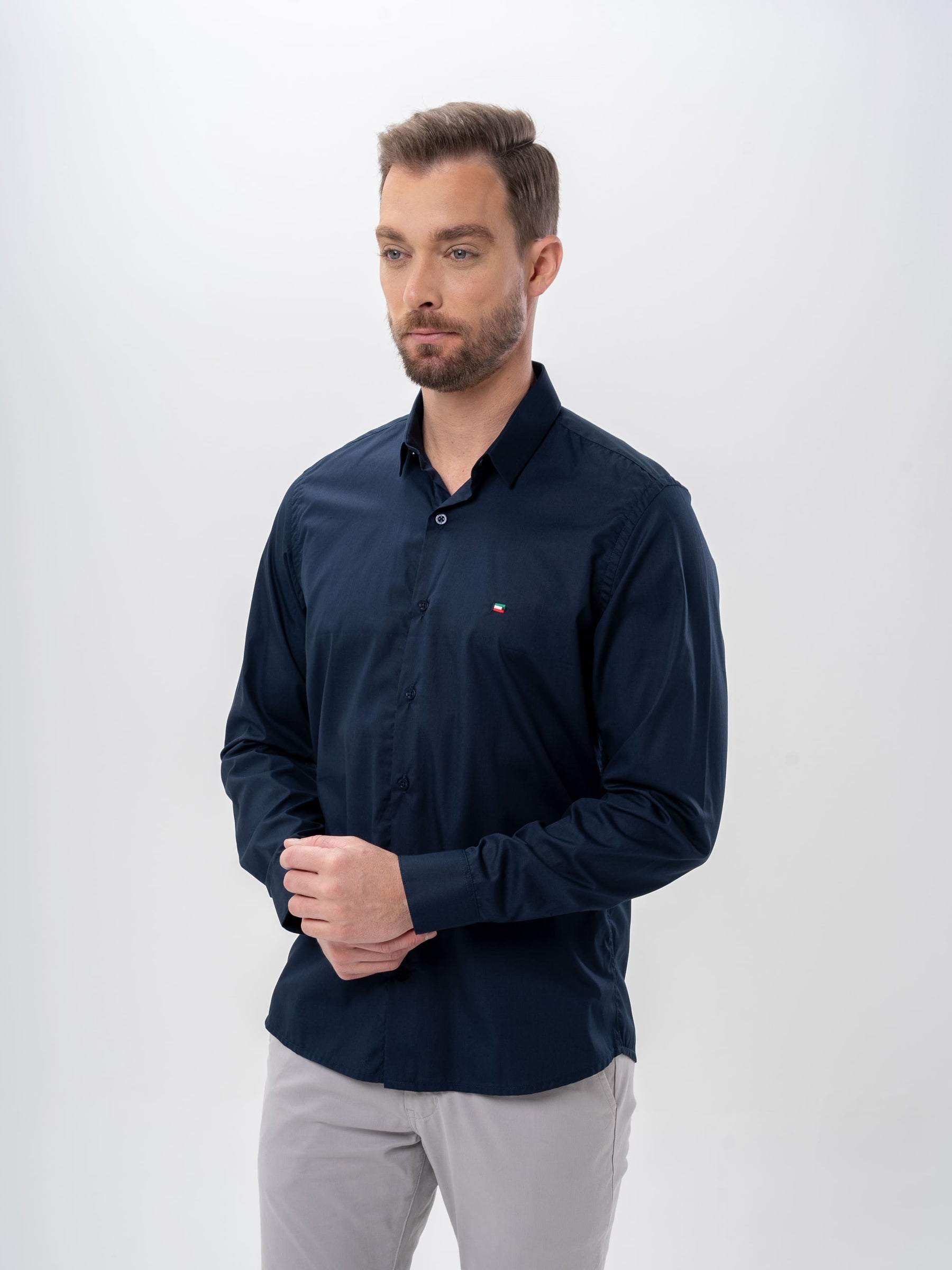 Camisa Social Slim Enzo Milano - Hellik Store