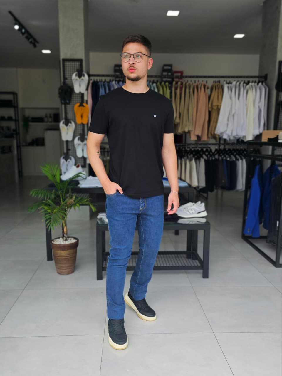 Calça Jeans Slim Select Marinho 21590 DLZ