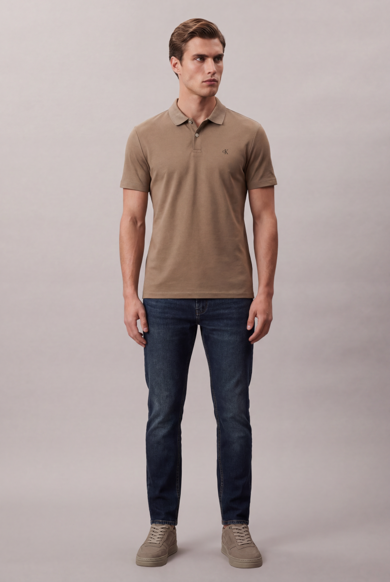 Polo Interlock Pima Calvin Klein