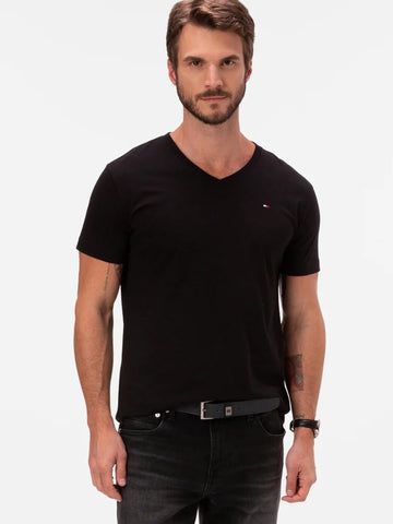 Camiseta Clássica Gola V Tommy