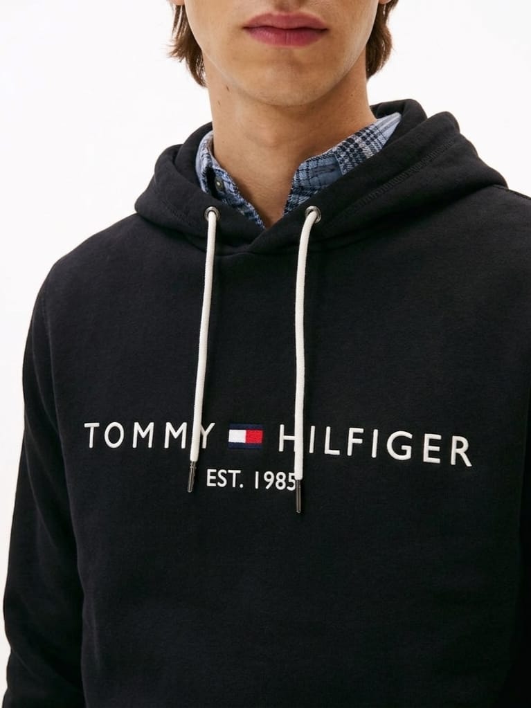 Moletom com Capuz Core Logo Tommyy Hilfige