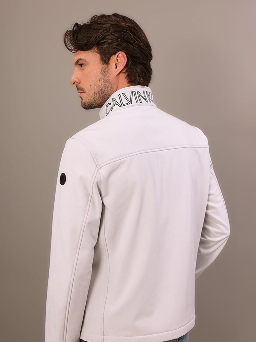 Jaqueta Calvin Klein Ziper Gola Alta Impermeável