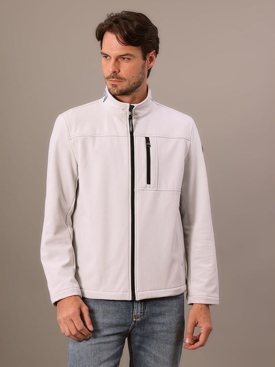 Jaqueta Calvin Klein Ziper Gola Alta Impermeável