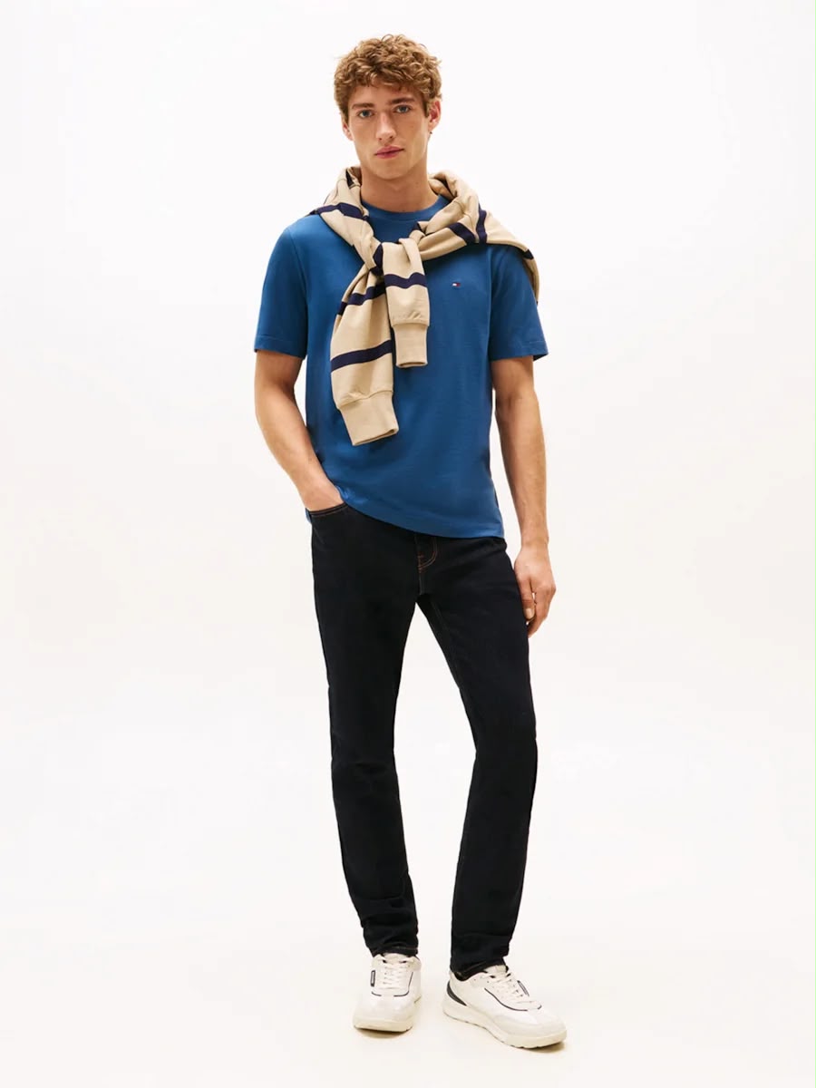 Camiseta Clássica Gola C Tommy Hilfiger