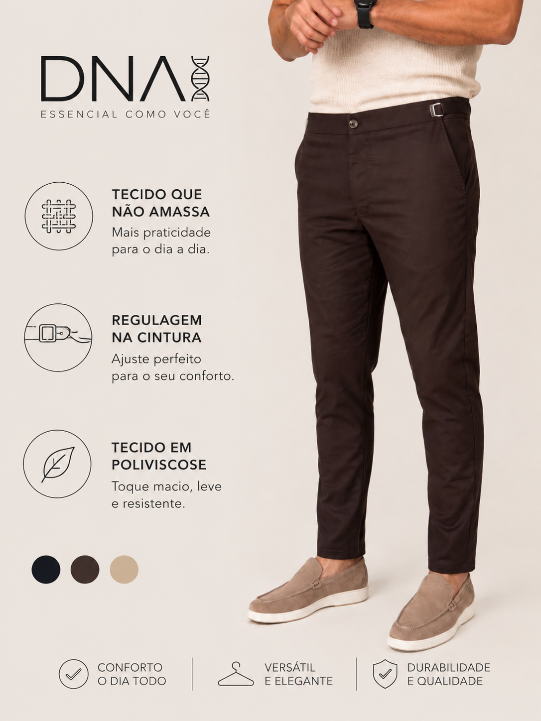Calça com Ajuste de Cintura Pienza Hellik