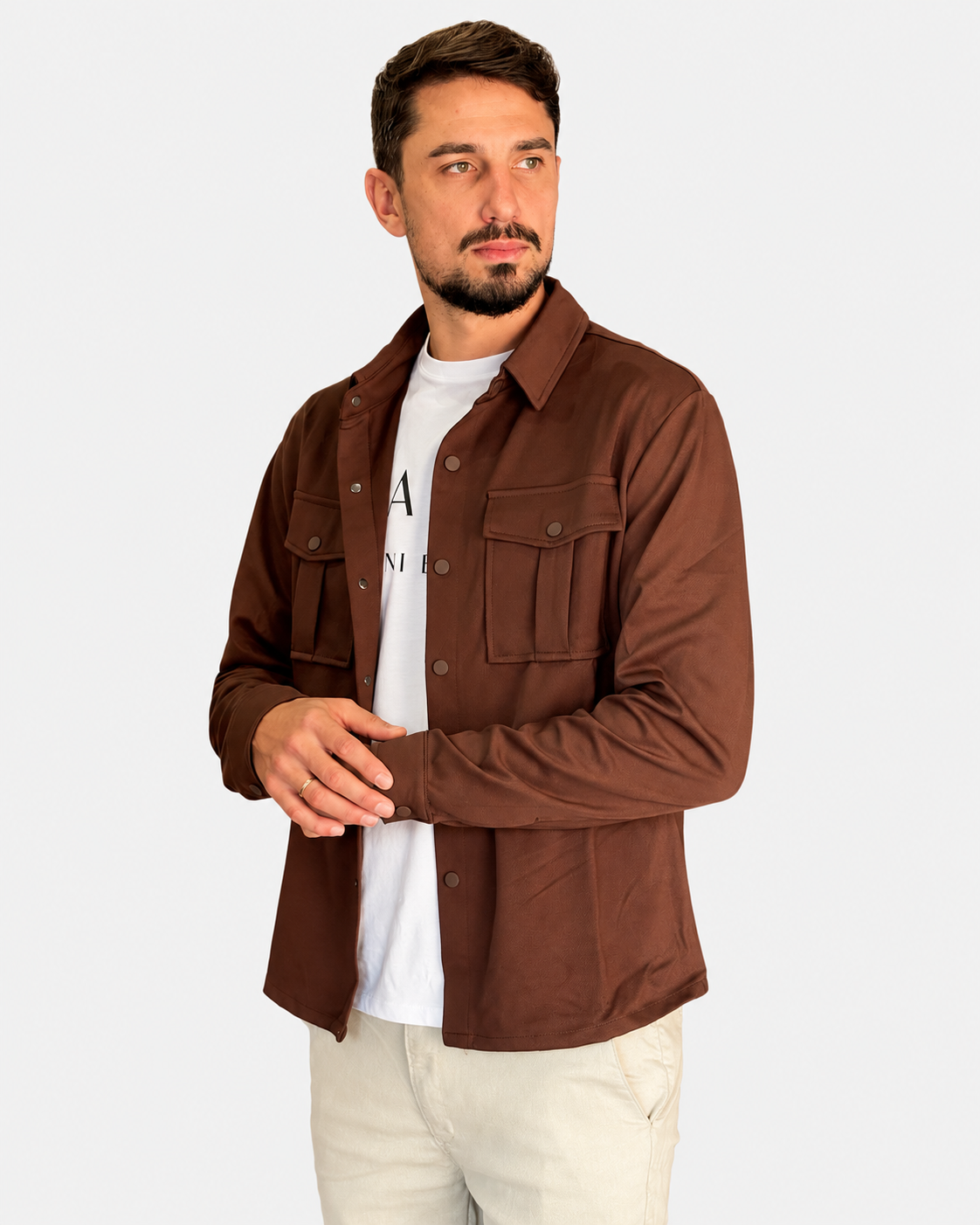 Jaqueta Casual Bolsos Frontais Hellik