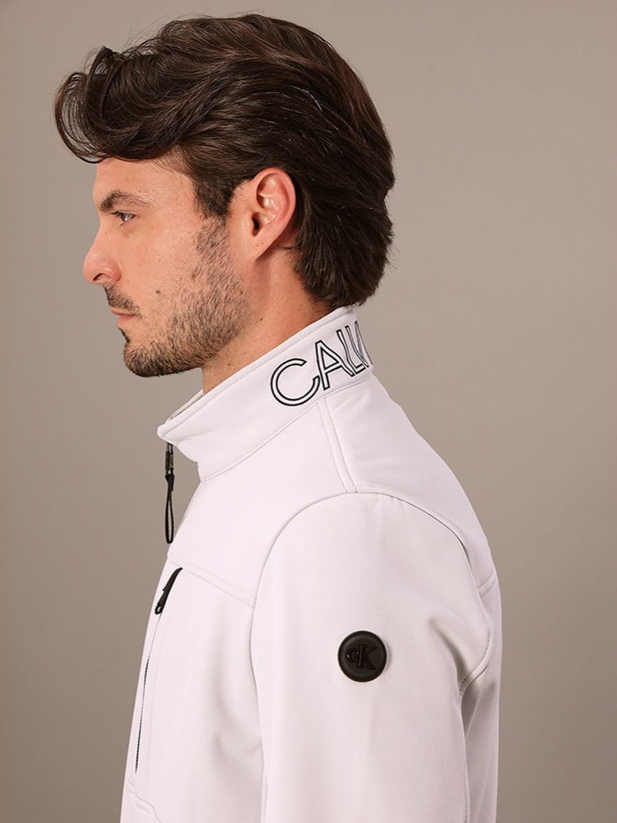 Jaqueta Calvin Klein Ziper Gola Alta Impermeável
