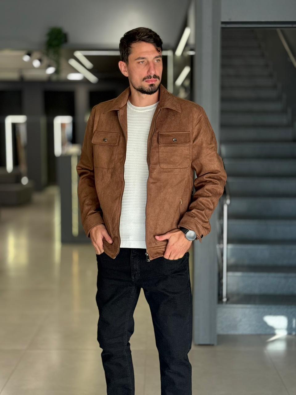 Jaqueta Overshirt Ziper Treviso Hellik