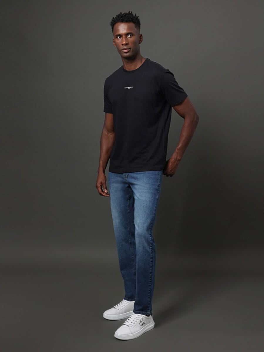 Calça Jeans Skinny Calvin Klein 5 Pockets Azul médio