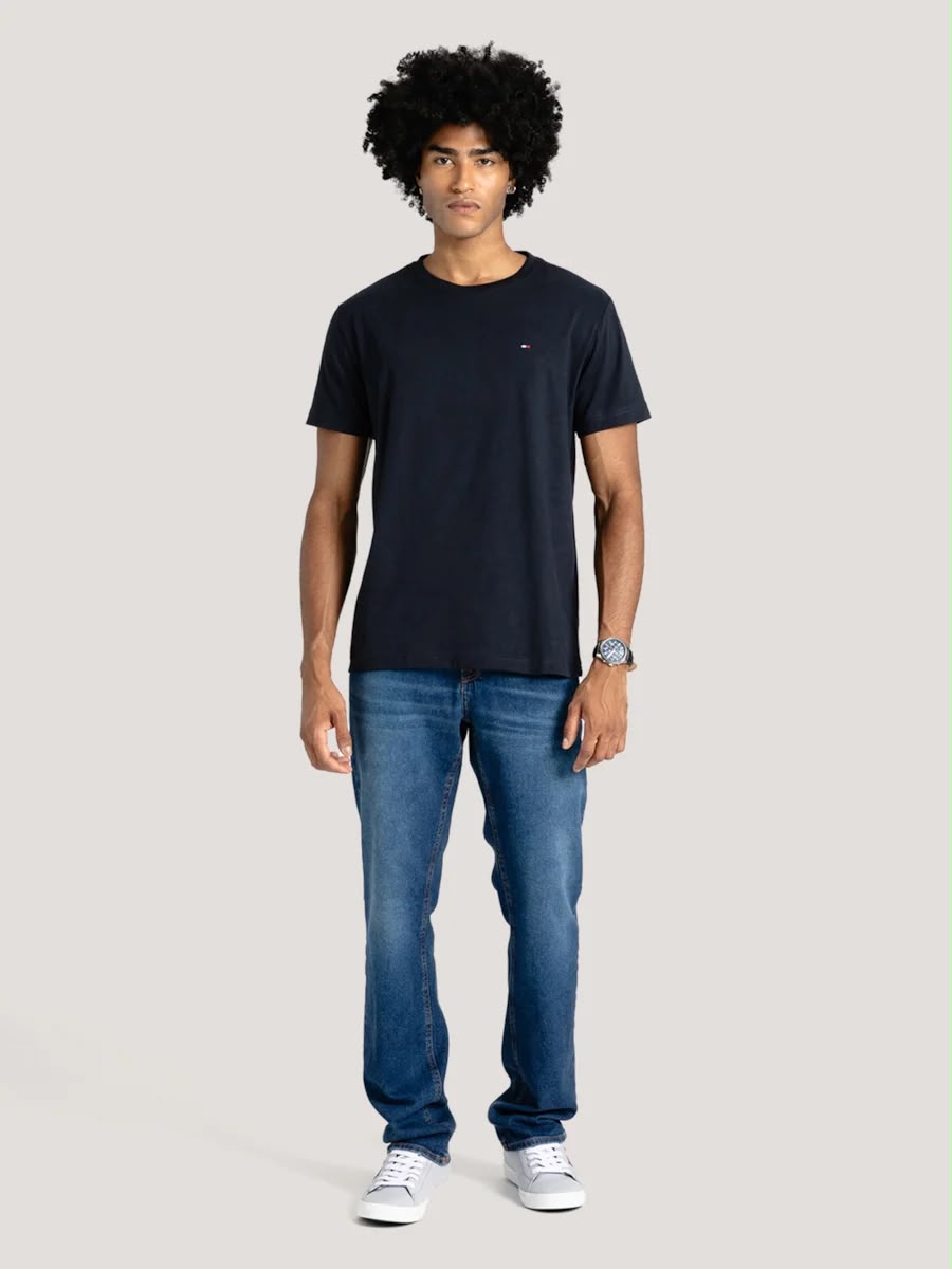 Camiseta Clássica Gola C Tommy Hilfiger