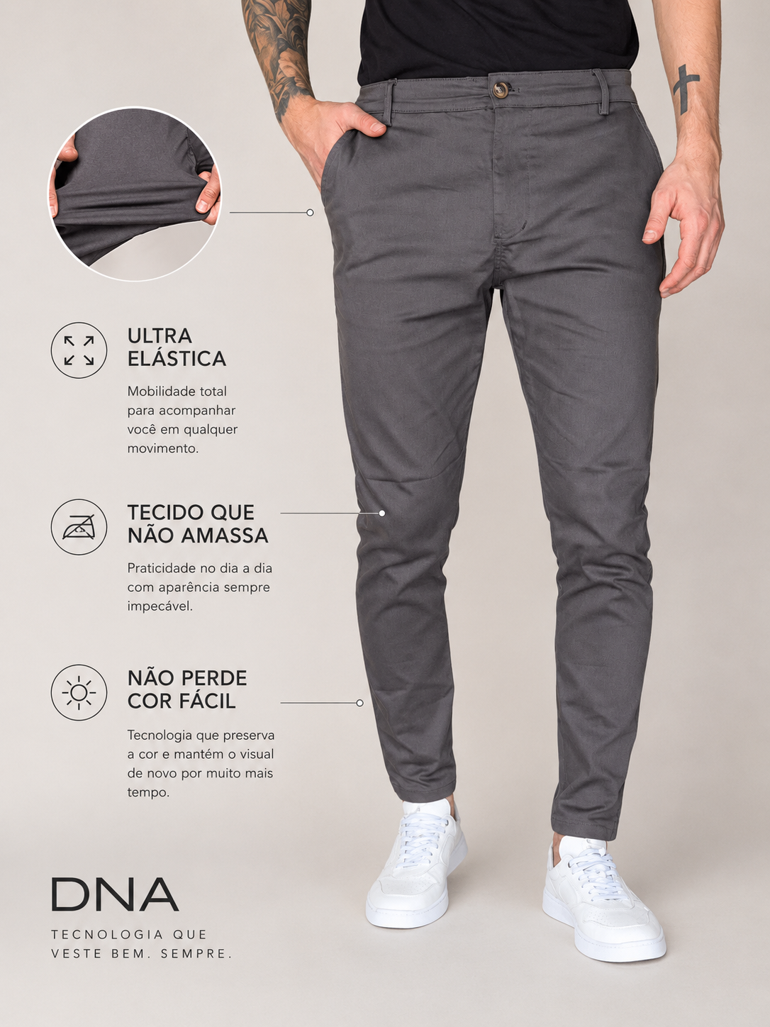 Calça de Alfaiataria Duna  Hellik