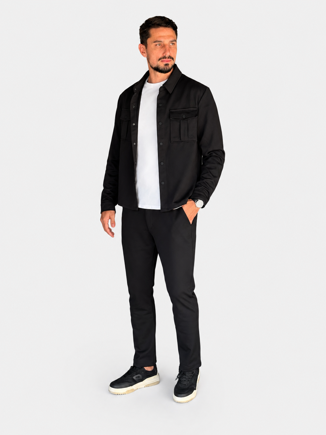 Jaqueta Casual Bolsos Frontais Hellik