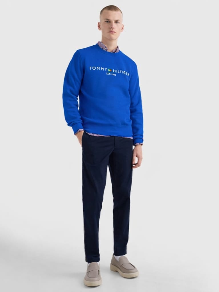 Moletom Careca Tommy Hilfiger Logo Sweatshirt