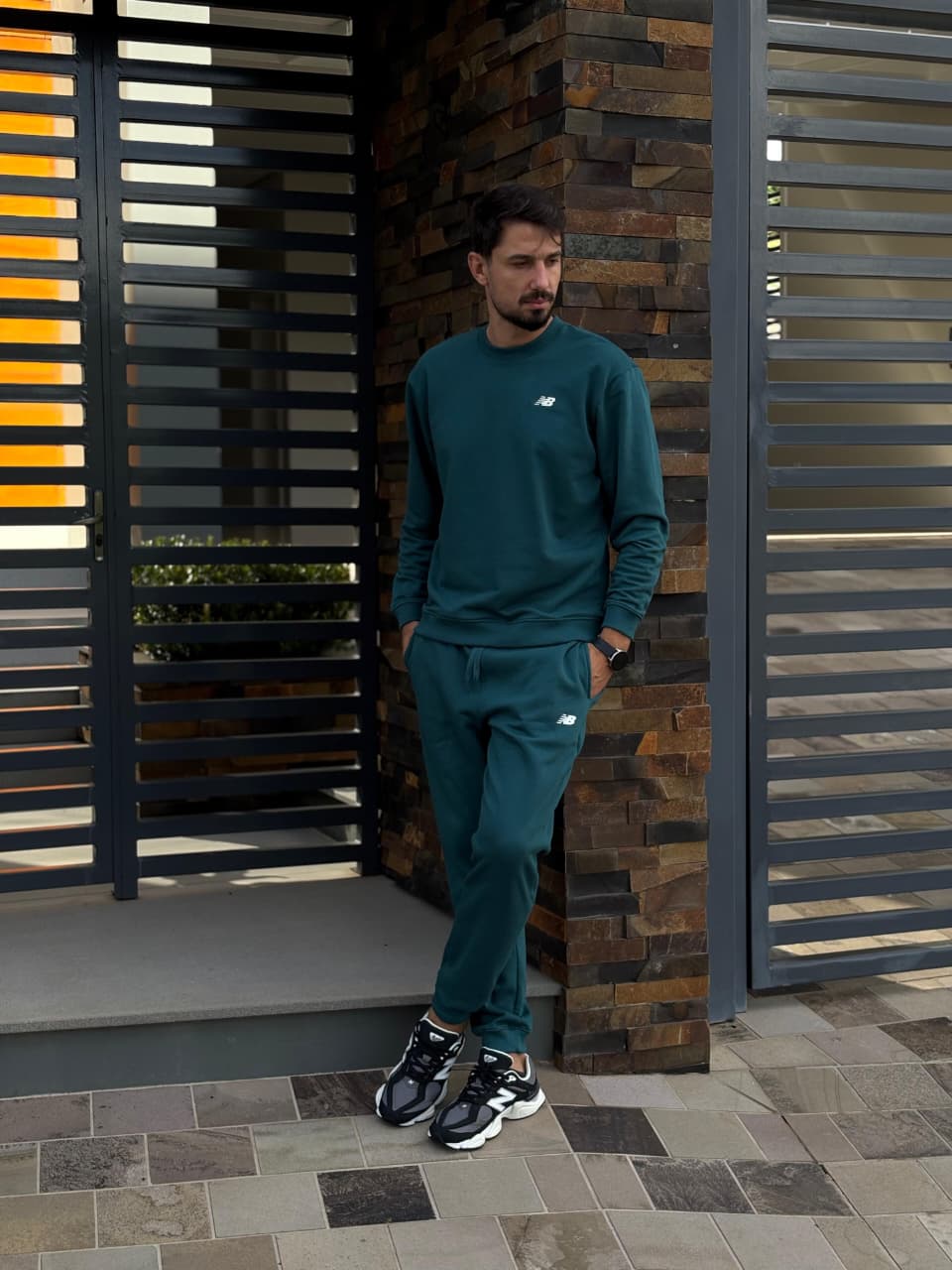 Calça de Moletom New Balance Essenssial Verde Água