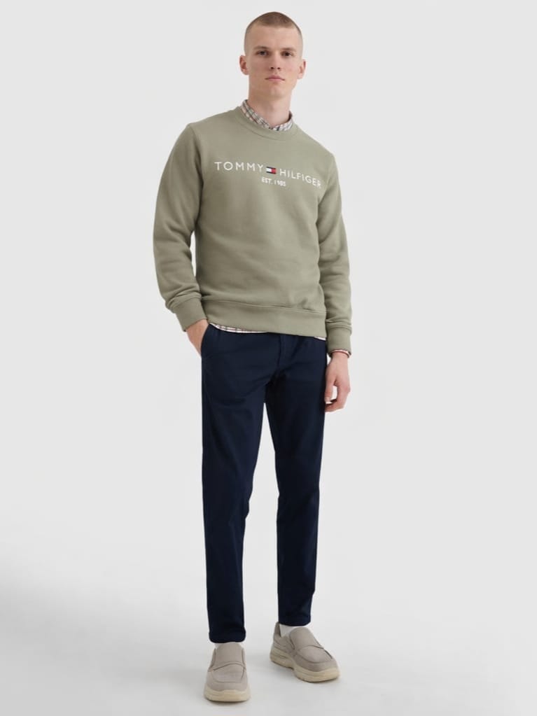 Moletom Careca Tommy Hilfiger Logo Sweatshirt