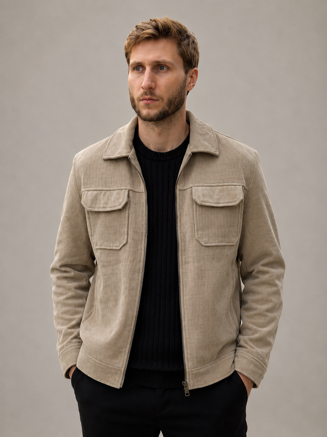 Jaqueta Overshirt Cotelê Hellik