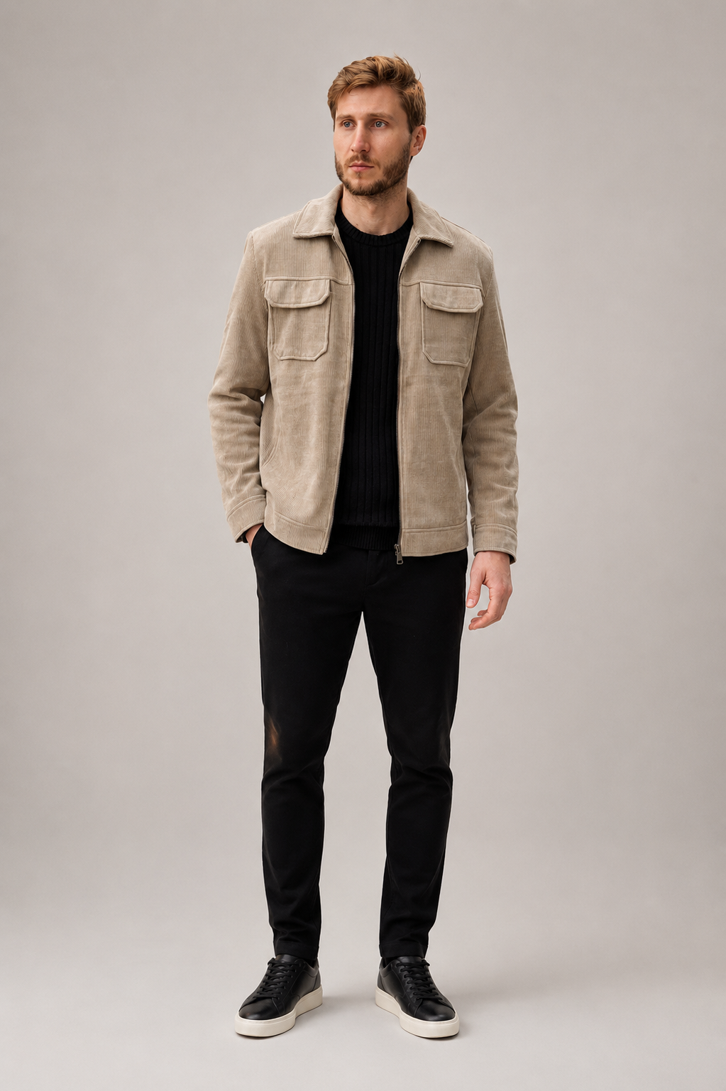 Jaqueta Overshirt Cotelê Hellik