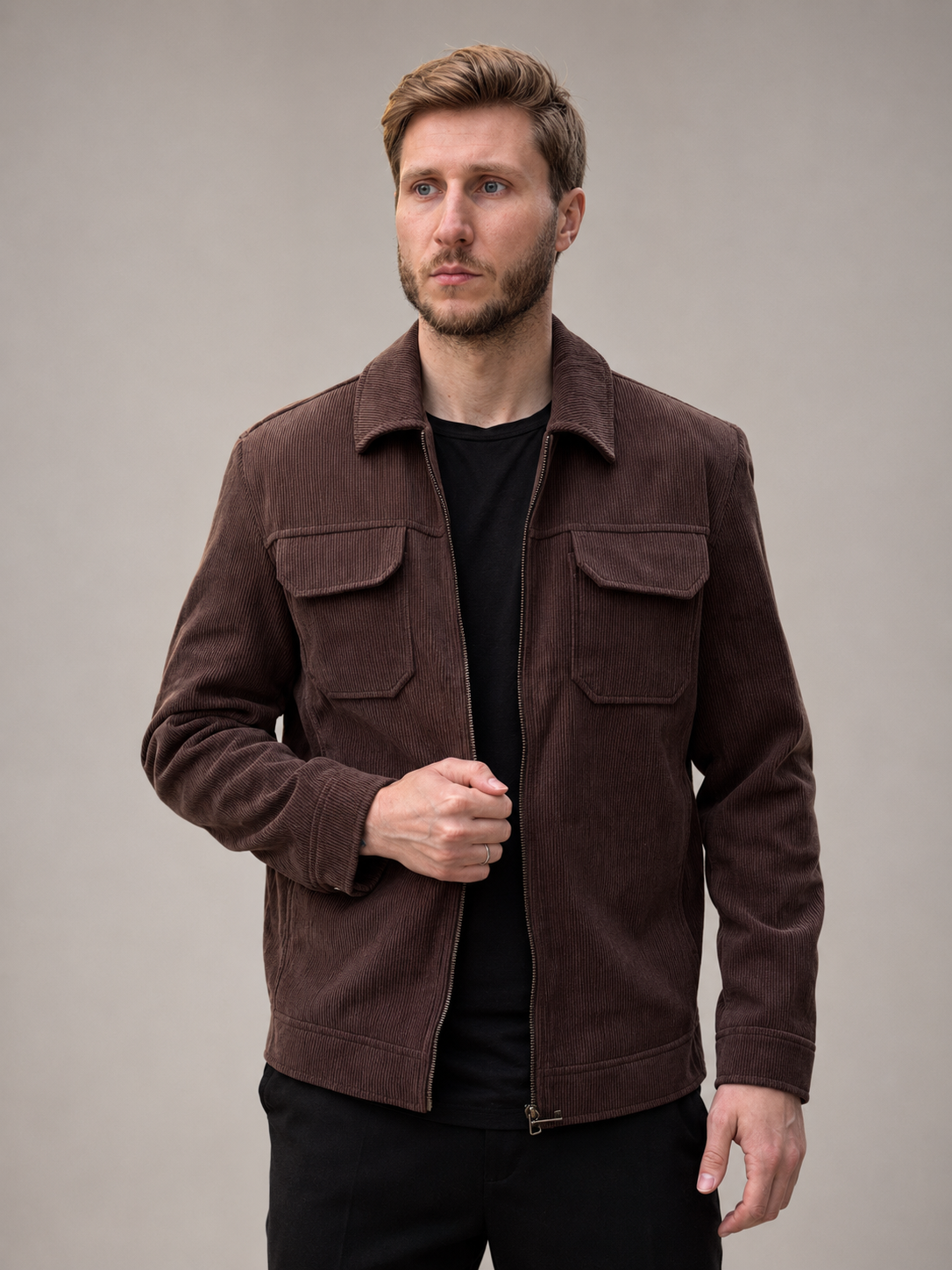 Jaqueta Overshirt Cotelê Hellik