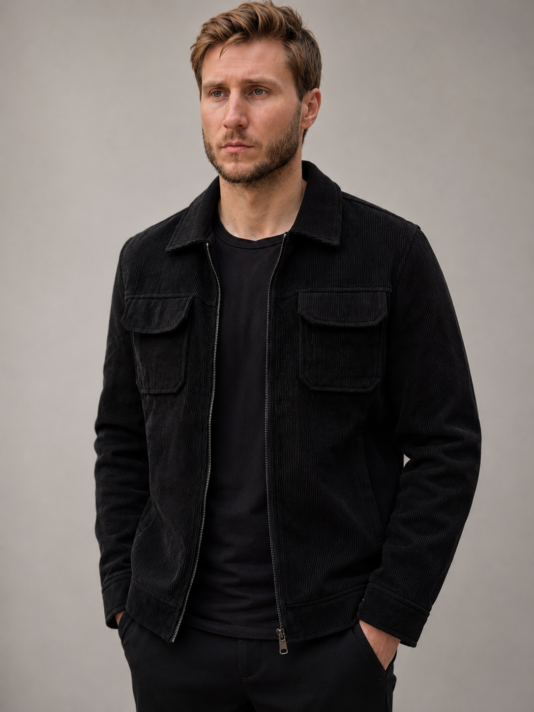 Jaqueta Overshirt Cotelê Hellik