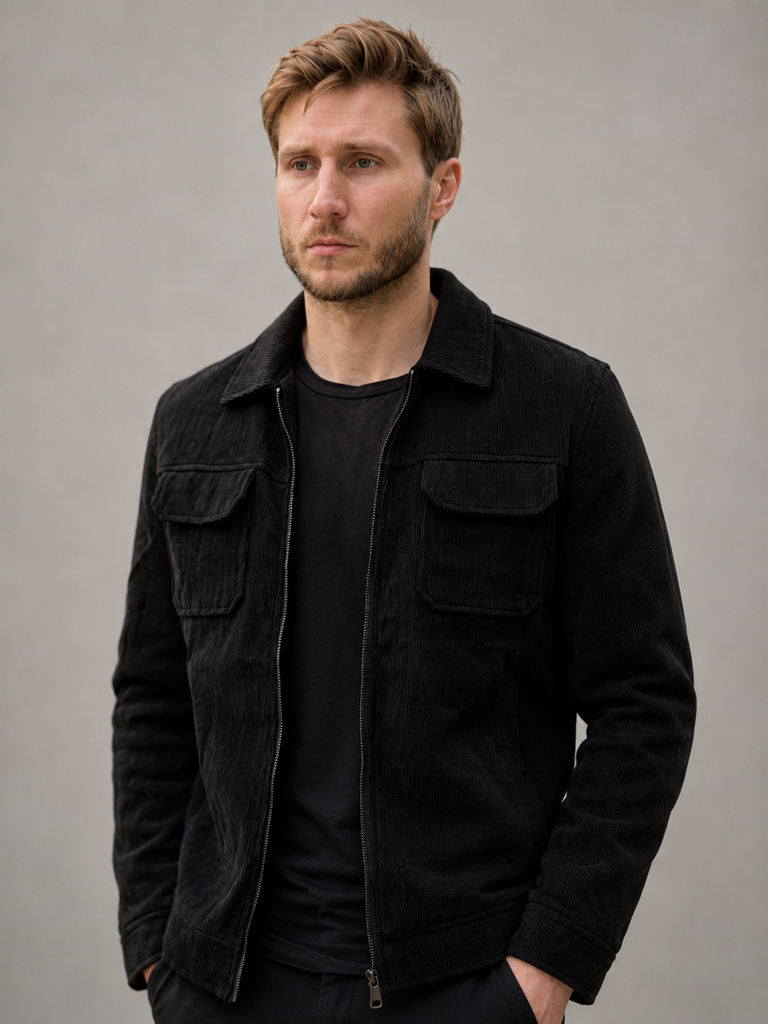 Jaqueta Overshirt Cotelê Hellik