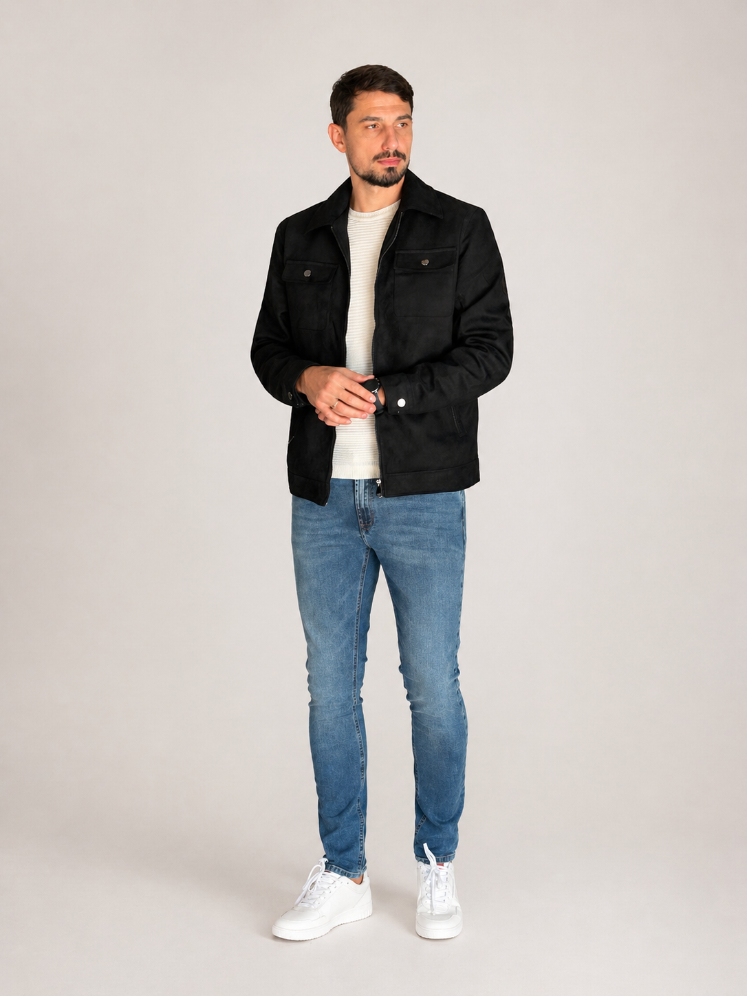 Jaqueta Overshirt Ziper Treviso Hellik
