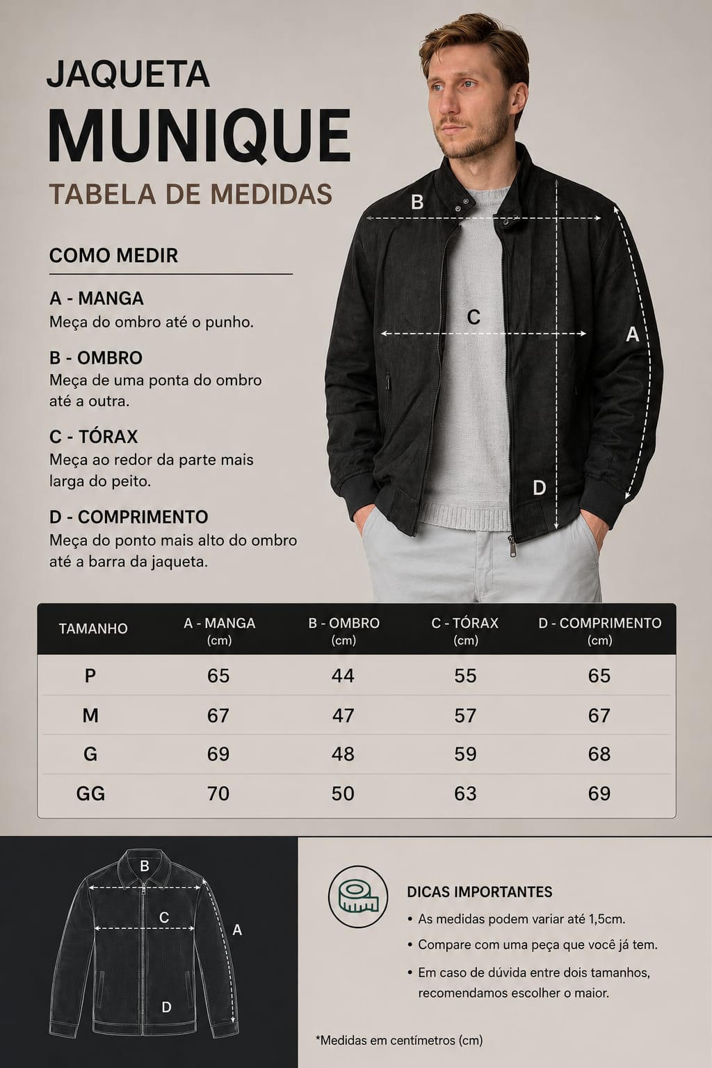 Tabela de Medidas