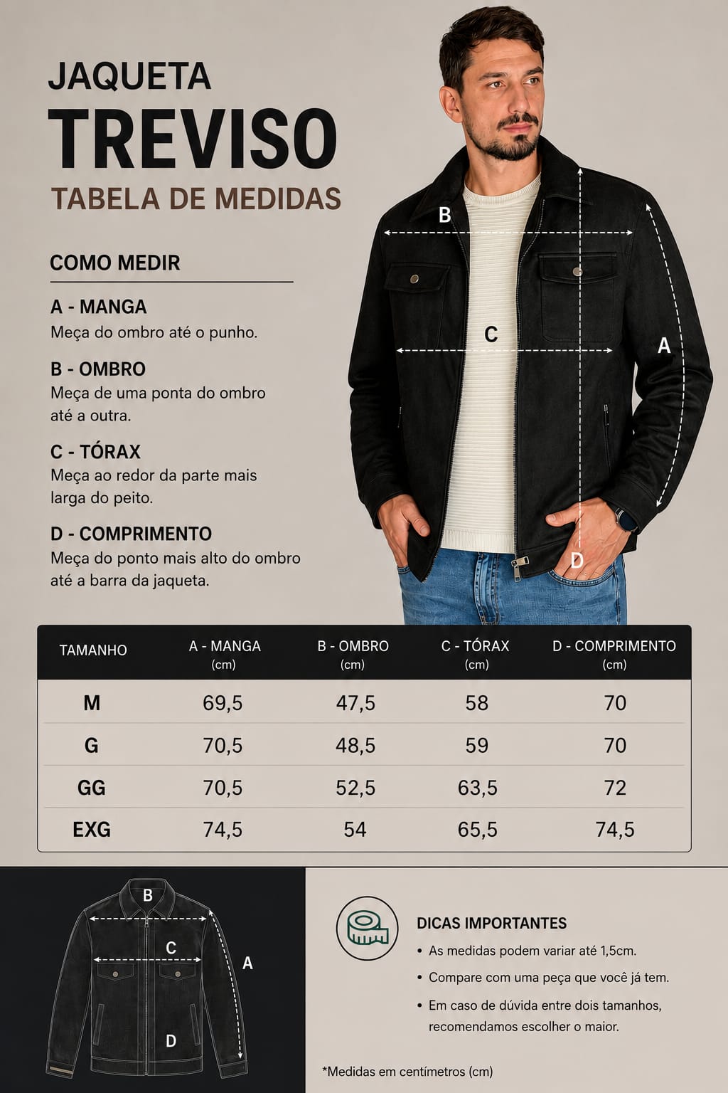 Tabela de Medidas