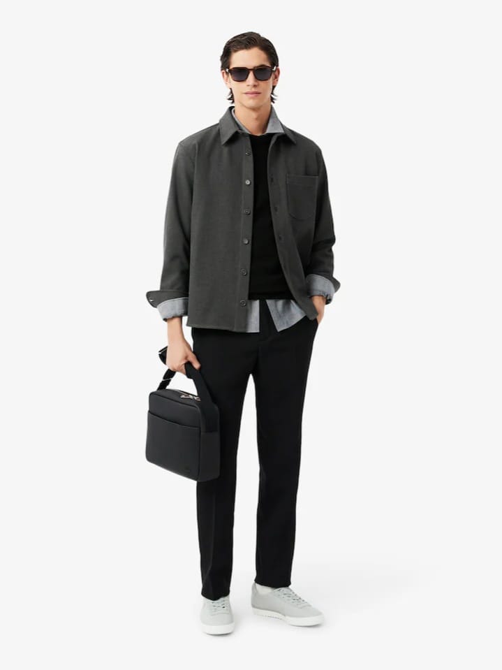 Suéter Lacoste de Gola Redonda de Lã Merino
