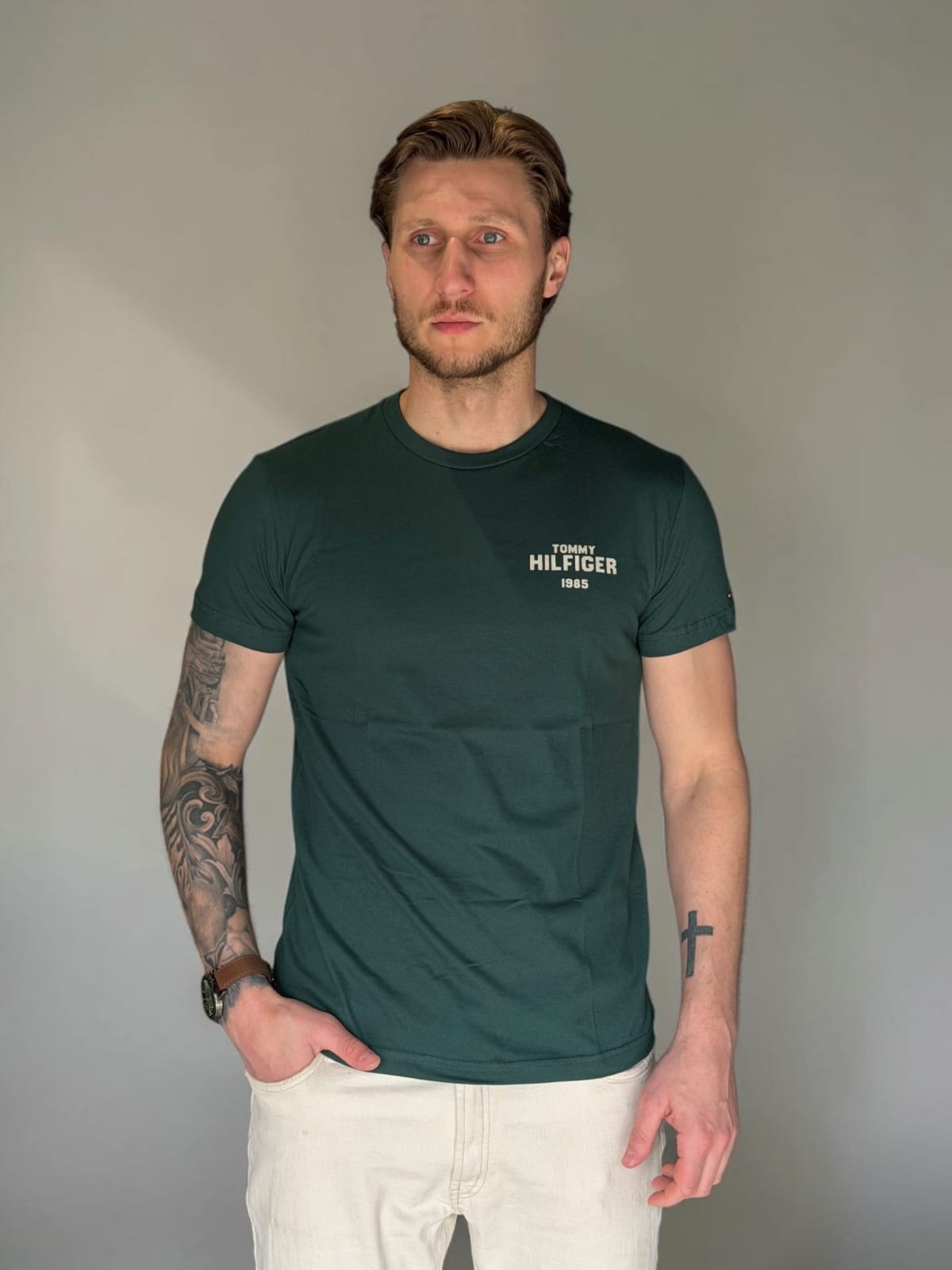 Camiseta Hilfiger 1985 Tommy Verde