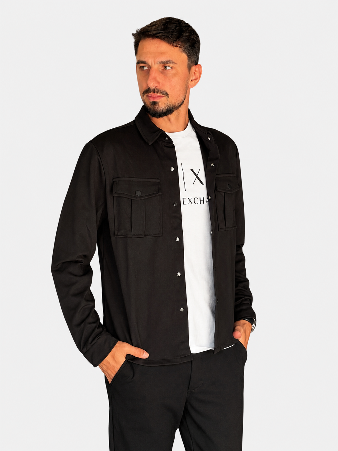 Jaqueta Casual Bolsos Frontais Hellik