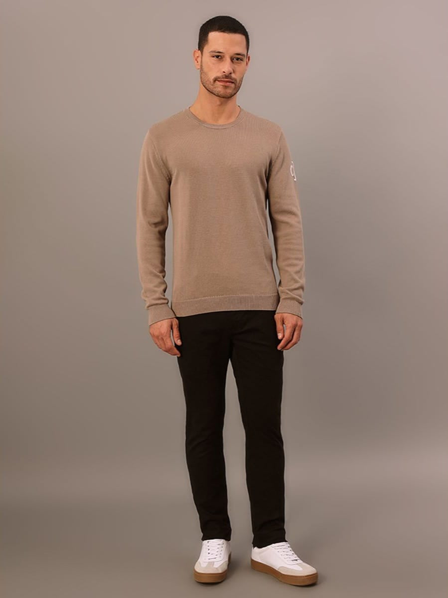Sueter Tricot Algodão Jacquard CK Calvin Klein