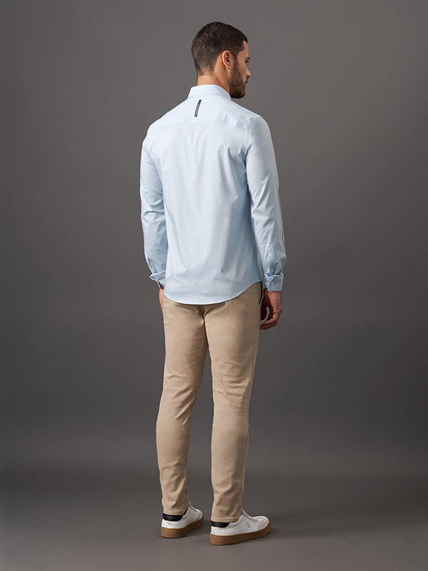 Camisa Social Algodão com Elastano Calvin Klein