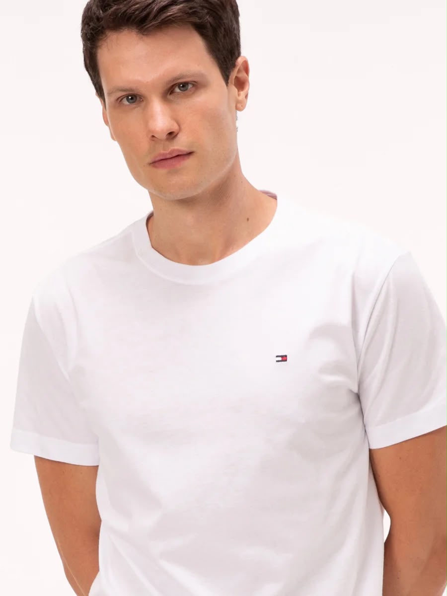 Camiseta Clássica Gola C Tommy Hilfiger