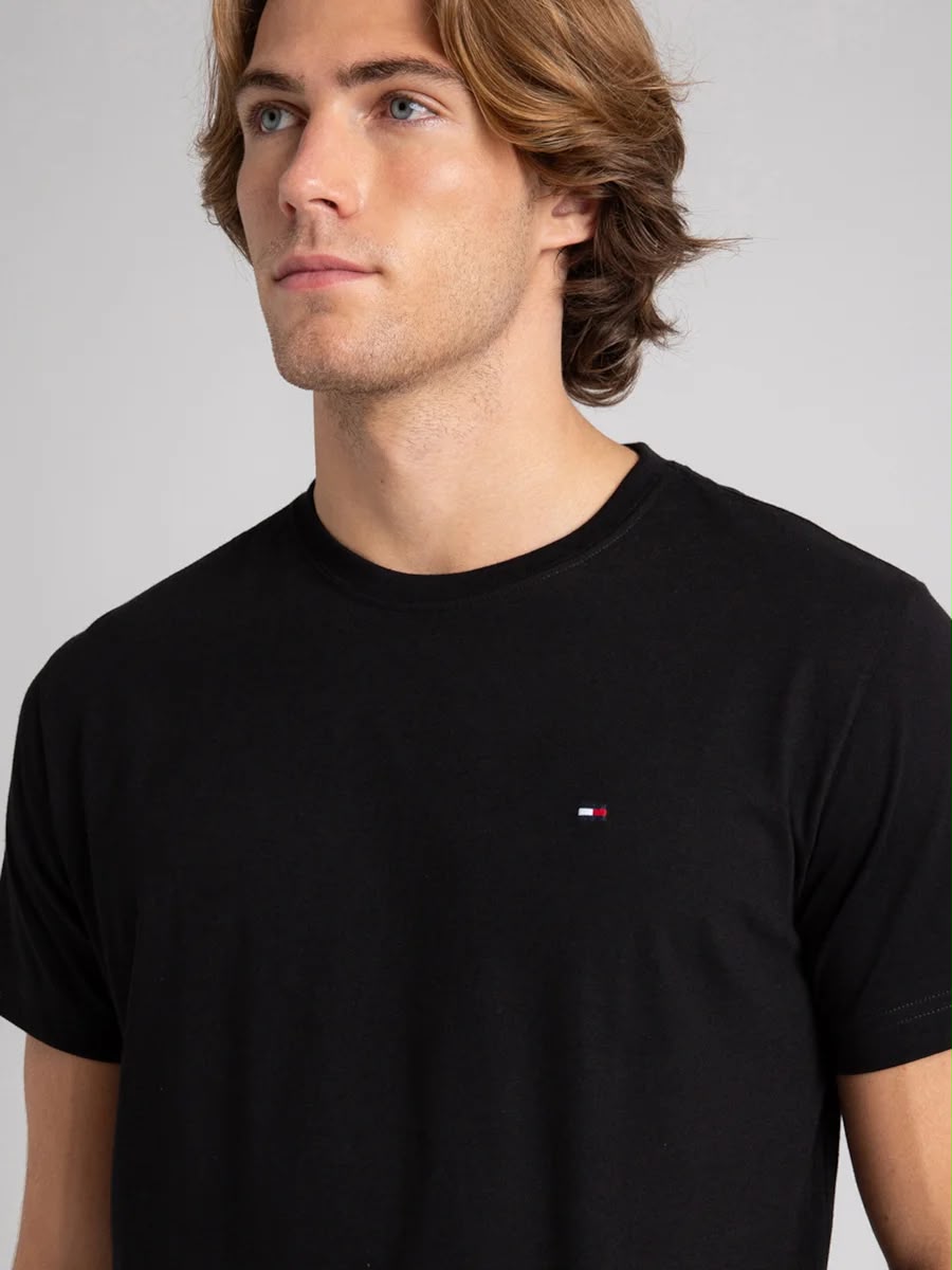 Camiseta Clássica Gola C Tommy Hilfiger
