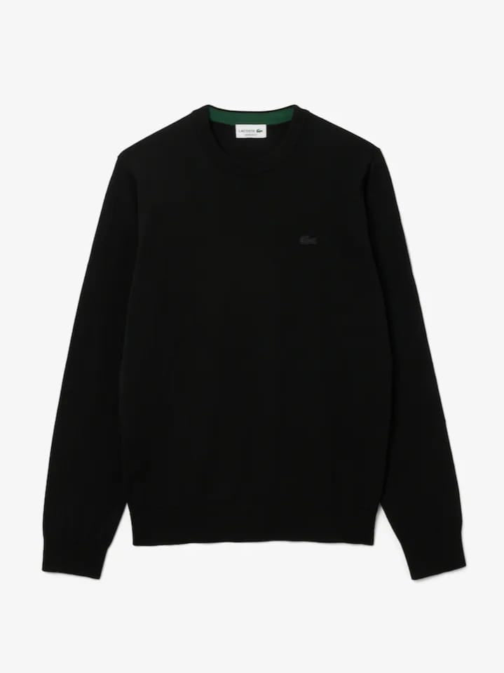 Suéter Lacoste de Gola Redonda de Lã Merino