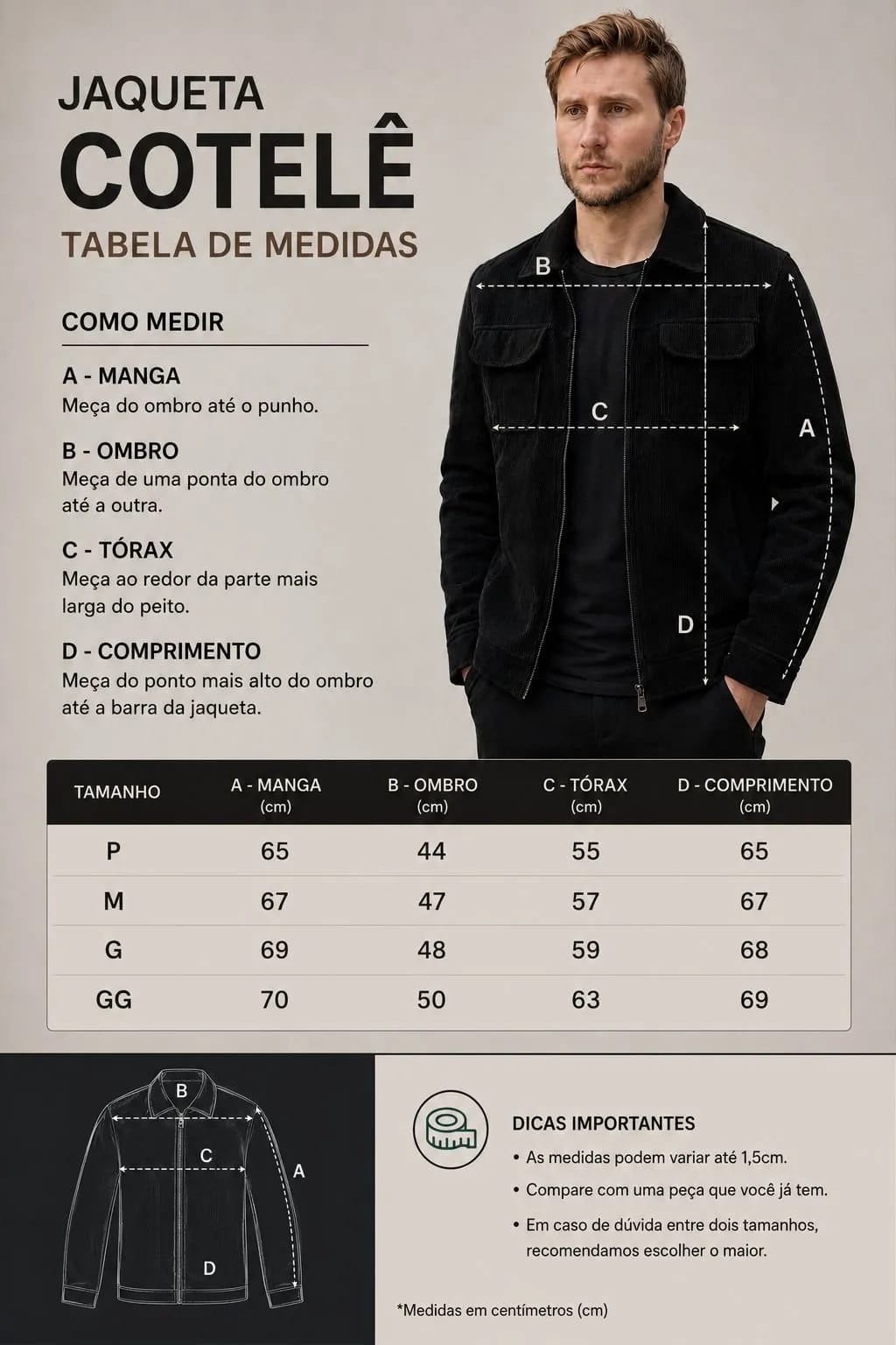 Tabela de Medidas