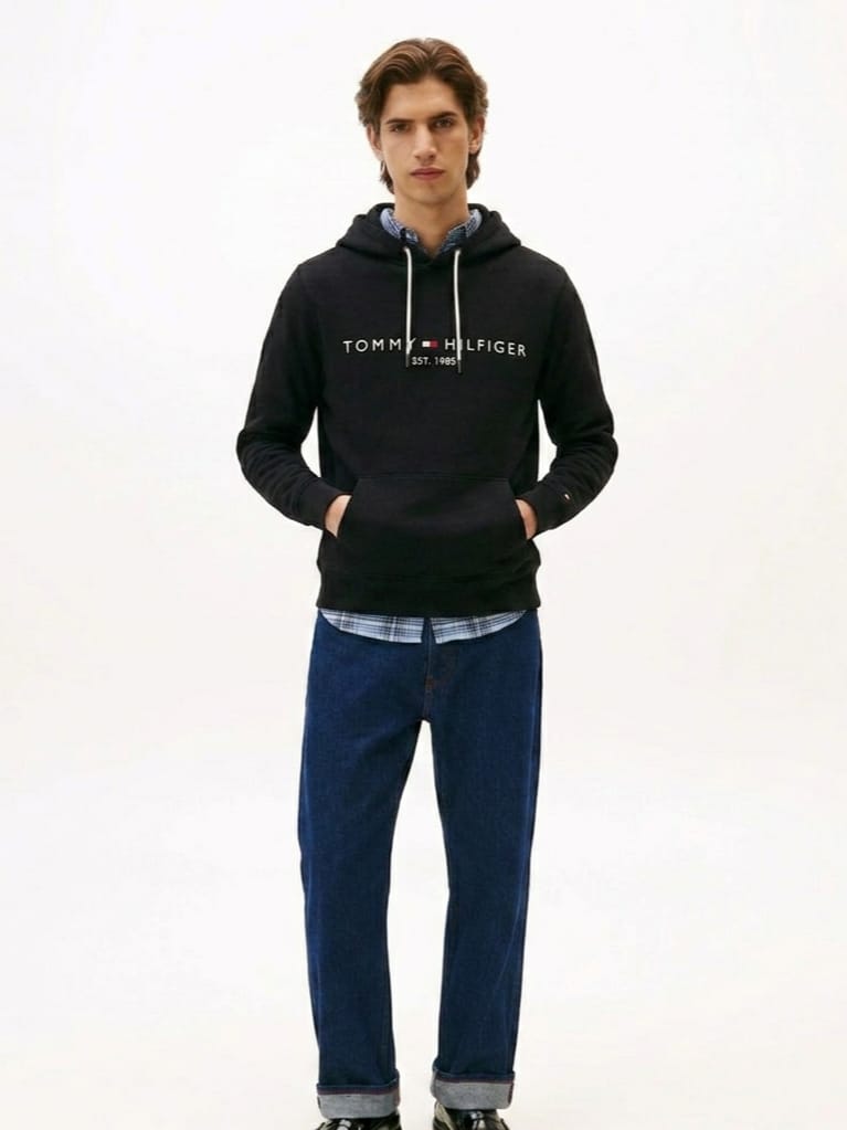 Moletom com Capuz Core Logo Tommyy Hilfige