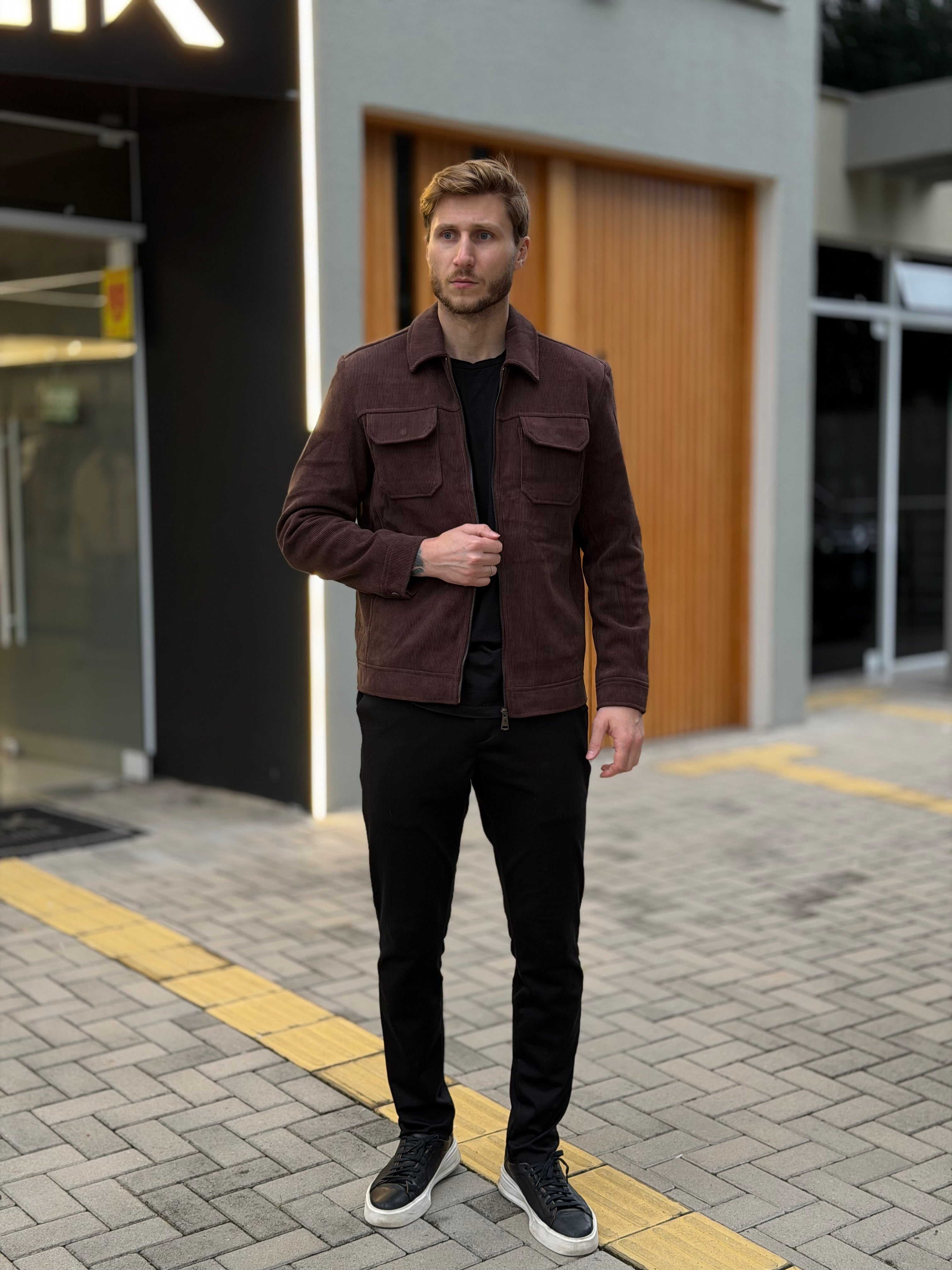 Jaqueta Overshirt Cotelê Hellik