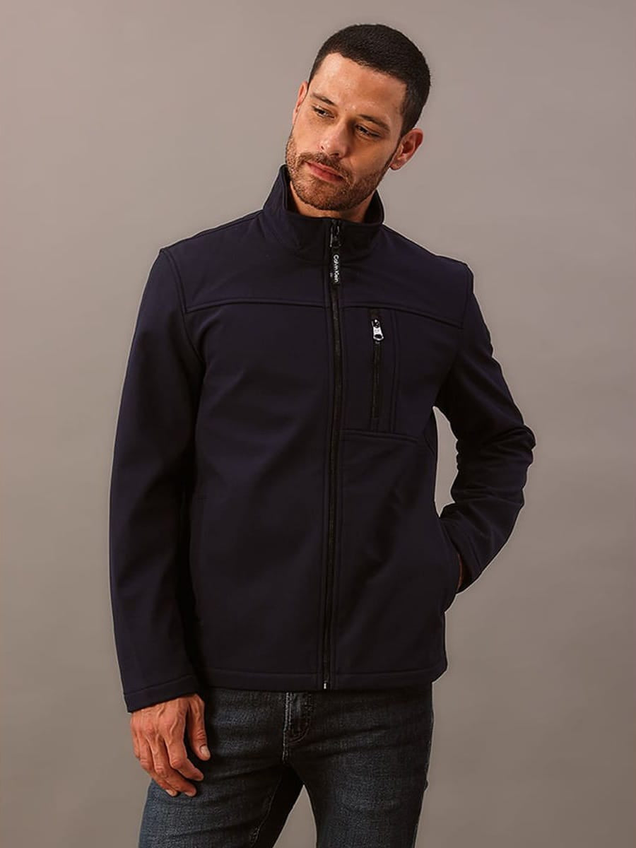 Jaqueta Calvin Klein Ziper Gola Alta Impermeável