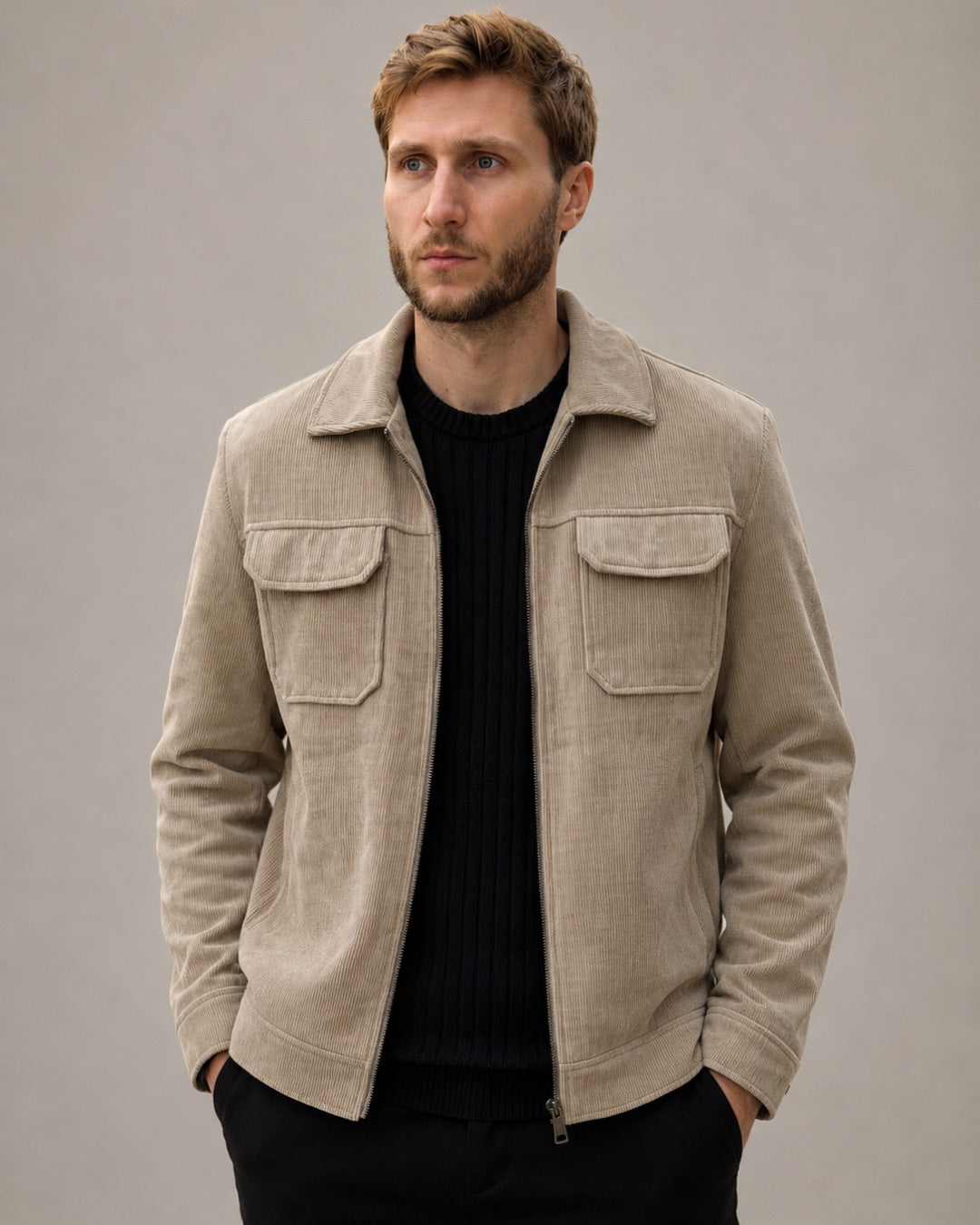 Jaqueta Overshirt Cotelê Hellik
