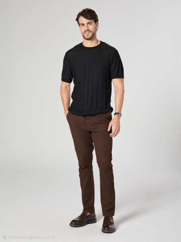Calça Chino Skinny DLZ Marrom