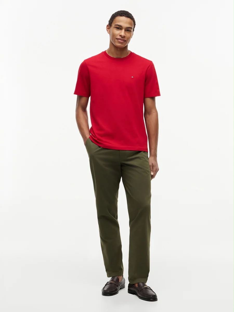Camiseta Clássica Gola C Tommy Hilfiger