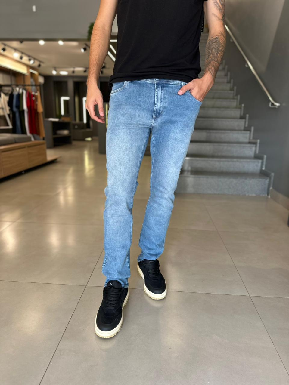Calça Jeans Slim Select Azul Claro 21584 DLZ