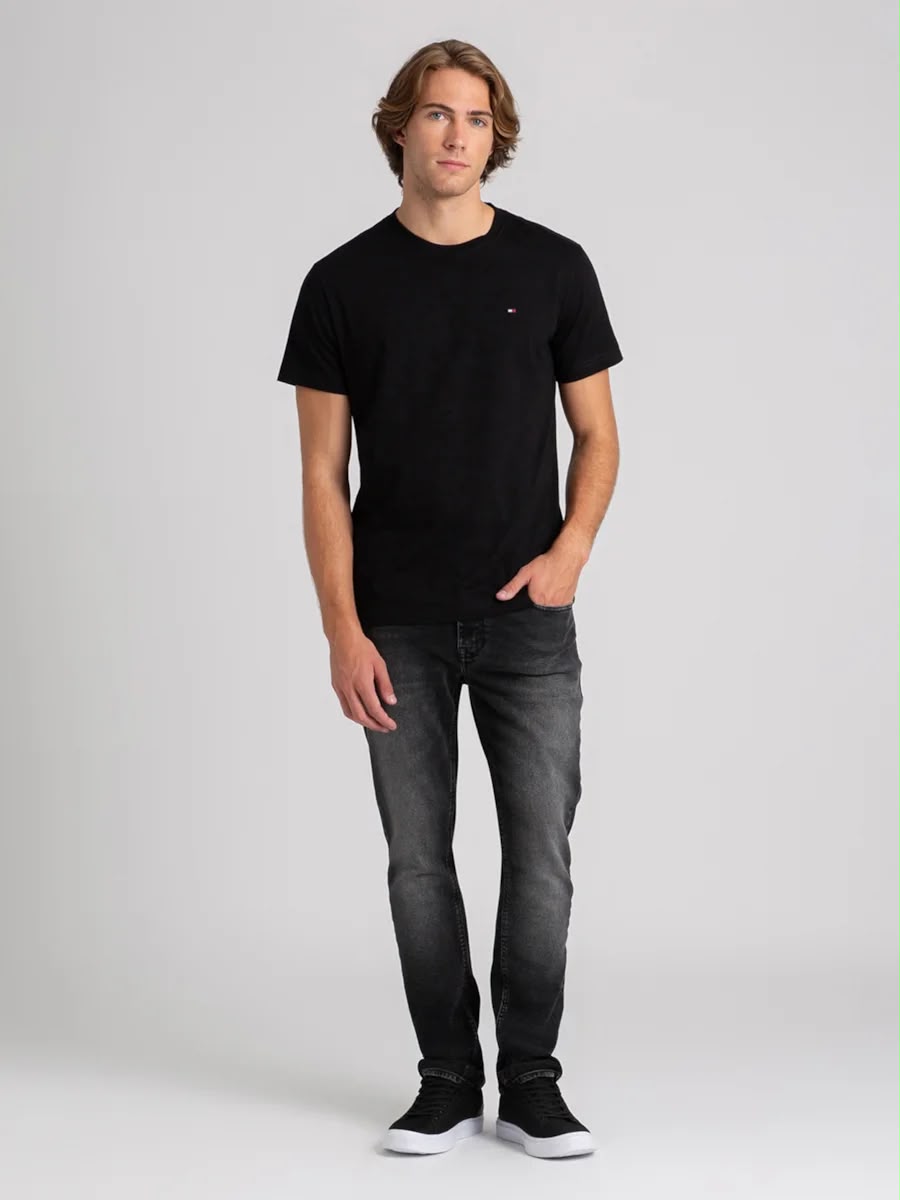 Camiseta Clássica Gola C Tommy Hilfiger