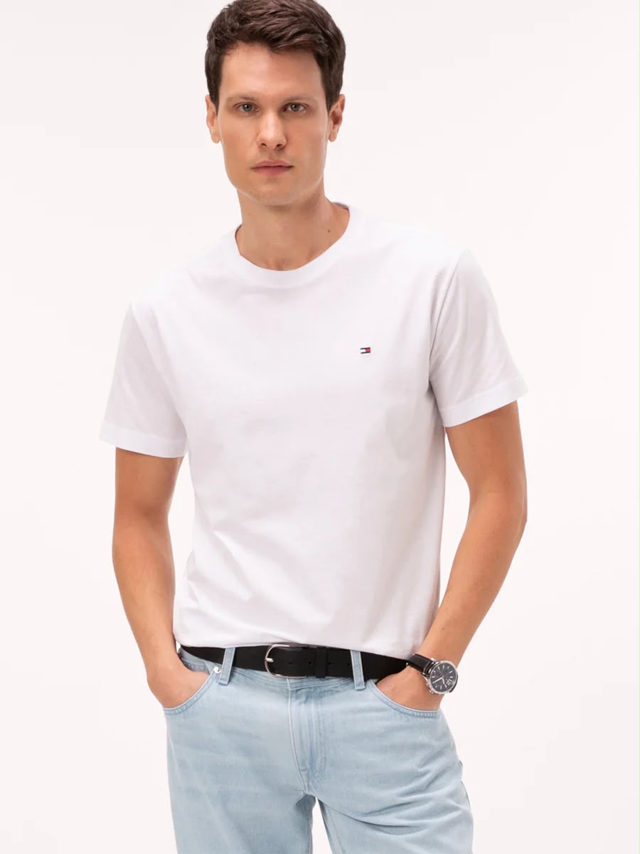 Camiseta Clássica Gola C Tommy Hilfiger
