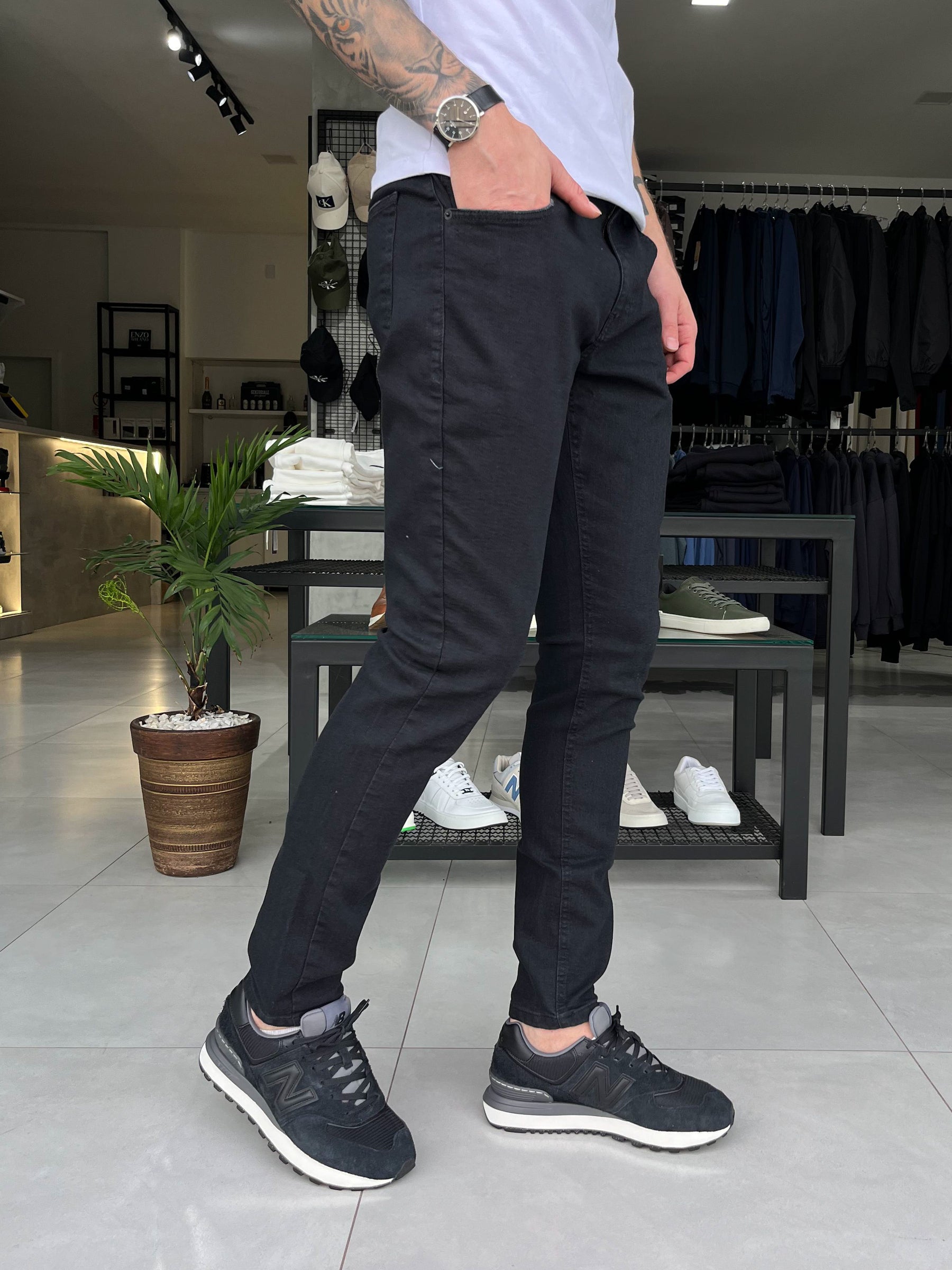 Calça Ogochi 5 Pockets Preta